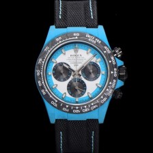 레플리카 [로렉스]남성용 데이토나 DIW 포지드카본 커스텀 40미리 크로노그래프 오토매틱 Cal.4130 무브먼트 화이트 다이얼 ROL80330  