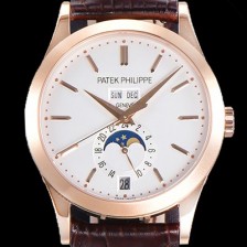레플리카 [파텍필립] 남성용 컴플리케이션 5396R 에뉴얼 캘린더 39MM UP!! 데이-데이트 문페이즈 18K 로즈골드 케이스 화이트 다이얼 Cal.324 S C 오토매틱 무브먼트 PAT0155  