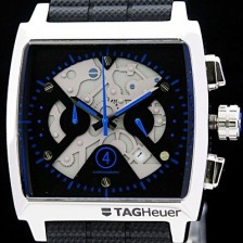 레플리카 [태그호이어] 남성용 모나코 스위스 쿼츠 블랙 다이얼 44mm TAG4214  