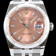 레플리카 [로렉스] 남성용 데이져스트 116234 업그레이드 VIP 타입!! 심플한 디자인 인기베스트 핑크 다이얼 스틱 야광 인덱스 스틸 브레이슬릿 ROL0300  