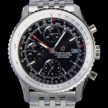 레플리카 [브라이틀링] 남성용 네비타이머 크로노그래프 오토매틱 A7750-2 41미리 메탈시계 블랙다이얼 BRE75631  