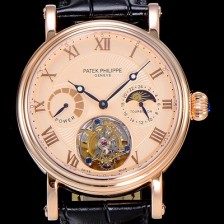 레플리카 [파텍필립]남성용 그렌드 컴플리케이션 투어빌론 오토매틱 42mm 골드다이얼 문페이즈 파워 리저브 PAT69691  