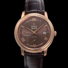 레플리카 [오메가] 남성용 드빌 424.23.40.21.13.001 프레스티지 코-액시얼 39.5mm  18K 로즈골드 오토매틱 Cal.2627 타입 빈티지 브라운 다이얼 omg0174  