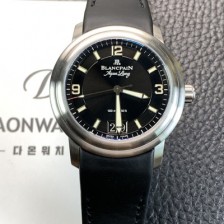 레플리카 [블랑팡] 남성용 르망 그랜드 데이트 오토매틱 40mm 러버 우레탄줄 블랙 다이얼 bla4214  