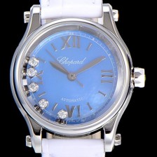 레플리카 [쇼파드]여성용 해피스포츠 미니 오토매틱 30미리 레이디스 자게 블루다이얼 CHO68611  