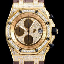 레플리카 [오데마피게] 남성용 로얄오크 오프쇼어 26067OR.ZZ.D002CR.01 크로노그래프 럭셔리다이아 풀페이버 18K옐로우골드 다이얼 오토매틱 무브먼트 AUD0400  