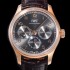 레플리카 [아이더블유씨] 남성용 포르투기즈 퍼페추얼 캘린더 문페이즈 오토매틱 42mm Cal.82650 타입 18K 로즈골드 가죽줄 그레이다이얼   iwc71932  