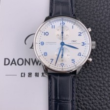 레플리카 [아이더블유씨] 남성용 ZF 2017년 업그레이드! 포르투기즈 IW371417 크로노그래프 화이트 다이얼 오토매틱 무브먼트 IWC0244  