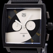 레플리카 [태그호이어] 남성용 모나코 스위스 쿼츠 화이트 다이얼 44mm TAG4221  