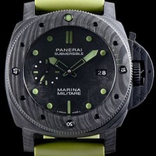 레플리카 [파네라이] 남성용 서브멀시브 마리나 밀리테어 카보테크 PAM00961 오토매틱 Cal.P9010 타입 47mm 카본제질 블랙 다이얼 pan5216  
