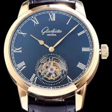 레플리카 [글라슈테 오리지날] 남성용 글라슈테 블랙 다이얼 투어빌론 무브먼트 GLA4241  