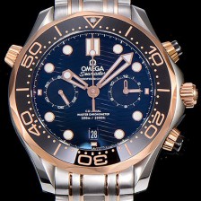 레플리카 [오메가]남성용 씨마스터 다이버 300M 마스터 크로노그래프 로즈골드 44mm 블랙다이얼 OMG83623  