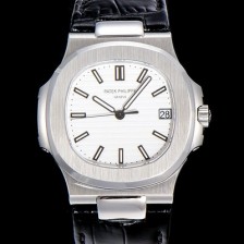 레플리카 [파텍필립]남성용 최신! 노틸러스 5711  Cal.324 S C타입무브 오토매틱 40mm 가죽줄 화이트다이얼 PAT38012  