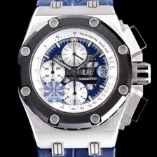 레플리카 [오데마피게] 남성용 로얄오크 오프쇼어 루벤 바리첼로 블랙 세라믹 베젤 크로노그래프 스켈레톤 다이얼 오토매틱 무브먼트 AUD0250  