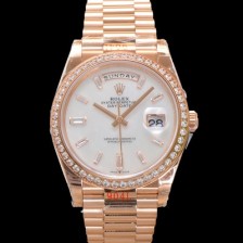 레플리카 [로렉스] 남성용 New 데이데이트 m228345rbr-0026 무게187g 프레지던트 18K 로즈골드 40mm 오토매틱 Cal.2836-2 타입 다이아몬드/마더 오브펄 다이얼 rol5402  