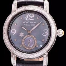 레플리카 [몽블랑] 여성용 스포츠 라이트 블루 쉘 다이얼 다이아몬드 주얼리 세팅 쿼츠 무브먼트 MON42002  