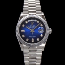 레플리카 [로렉스] 남성용 New 데이데이트 m128239-0023 무게173g 프레지던트 36mm 오토매틱 Cal.2836-2 타입 다이아몬드 블루 옴브레 다이얼 rol5413  