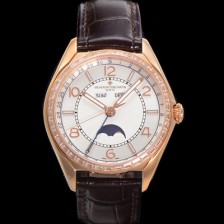 레플리카 [바쉐론 콘스탄틴] 남성용 피프티식스 컴플리트 캘린더 Ref.4600E 18k 로즈골드 40mm 오토매틱 2460 QCL/1 타입 실버 다이얼 vac1154  