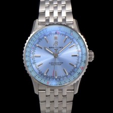 레플리카 [브라이틀링] 남성용 네비타이머 A17329171C1A1 크로노그래프 오토매틱 2824 타입 41mm 메탈줄 아이스 블루 다이얼 bre6037  