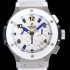 레플리카 [휴블렛]남성용 빅뱅 크로노그래프 44미리 세라믹 우레탄 오토매틱 화이트다이얼 HUB39835  