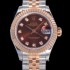 레플리카 [로렉스] 여성용 데이져스트 신형 m279171-0011 28mm 브라운 다이얼 쥬빌리 브레이슬릿 ETA2671오토매틱 무브먼 ROL00805  