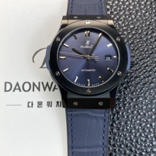 레플리카 [휴블렛] 남성용 클래식 퓨전 511.CM.7170.RX 블랙 PVD코팅 매직 42mm 오토매틱 2892타입 블루 다이얼 hub2151  