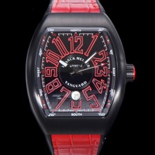 레플리카 [프랭크뮬러] 남성용 V 45 SC DT 뱅가드 2824 므브먼트 오토매틱 44미리 PVD코팅 케이스 러버밴드 블랙다이얼 FRA75504  