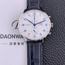 레플리카 [아이더블유씨] 남성용시계 베스트 신형 포르투기즈 IW371617 크로노그래프 오토매틱 ETA7750-2 타입 41mm 화이트 다이얼 iwc4117  