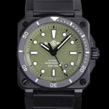 레플리카 [벨엔로즈] 남성용 BR03-92 다이버 오토매틱 ETA2836-2 타입 42mm 우레탄줄 그린다이얼 bel70872  