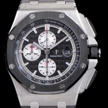 레플리카 [오데마피게] 남성용 로얄오크 오프쇼어 26400IO.OO.A004CA.01 리얼세라믹 블랙 와플 다이얼 그레이 러버 스트랩 오토매틱 무브먼트 AUD0205  