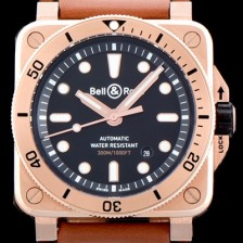 레플리카 [벨엔로즈] 남성용 2018년 신형다이버워치 UP!! 인스트루먼트 BR0392-D-BL-BR/SCA 고급스러운18K 로즈골드 블랙 다이얼 오토매틱 무브먼트 BEL4250  