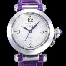 레플리카 [까르띠에] 여성용 파샤 드 오토매틱 1847MC 35미리 가죽시계 화이트다이얼 CAR11436  