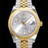 레플리카 [로렉스] 남성용 904L스틸!! 2022신형 데이져스트 41mm II 126333 !! 18K 옐로골드 실버 다이얼 브레이슬릿 신형 Cal.3235 오토매틱 무브먼트 ROL09329  