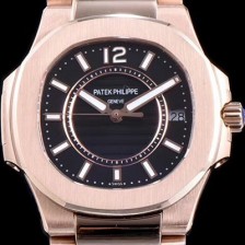 레플리카 [파텍필립] 여성용 노틸러스 7010/1R-010 하이엔드 최고급 18k 로즈골드 블랙 텍스쳐 다이얼 브레이슬릿 스위스 정품 쿼츠 무브먼트 PAT0100  