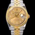 레플리카 [로렉스] 남성용 904L스틸!! 2023신형 데이져스트 36mm II M126233-0039 !! 18K 옐로골드 골드다이얼 브레이슬릿 신형 Cal.3235 오토매틱 무브먼트 ROL29321  