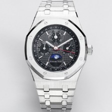 레플리카 [오데마피게] 남성용 로얄오크 26574 퍼페츄얼 캘린더 문페이즈 41mm 다크 그레이 다이얼 신형 5134 오토매틱 무브먼트 AUD4206  