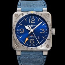 레플리카 [벨엔로즈] 남성용 인스트루먼트03 BR0393-BLU-STSCA 오토매틱 2836타입 42mm 우레탄줄 블루 다이얼 bel4117  