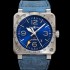 레플리카 [벨엔로즈] 남성용 인스트루먼트03 BR0393-BLU-STSCA 오토매틱 2836타입 42mm 우레탄줄 블루 다이얼 bel4117  