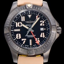 레플리카 [브라이틀링]남성용  어벤져 나이트미션 GMT 45미리 PVD코팅 오토매틱 블랙다이얼 BRE14973  