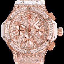 레플리카 [휴블렛] 남성용 빅뱅 크로노그래프 다이아몬드 다이얼 오토매틱 무브먼트 HUB0435  