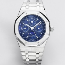 레플리카 [오데마피게] 남성용 로얄오크 26574 퍼페츄얼 캘린더 문페이즈 41mm 블루 다이얼 신형 5134 오토매틱 무브먼트 AUD4201  