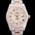 레플리카 [로렉스] 남성용 수제공정형 다이아 18K 로즈골드 튜닝 데이져스트 오토매틱 ETA 2824-2 41mm 보석다이얼 rol23640  
