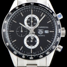 레플리카 [테그호이어] 남성용 까레라 블랙 다이얼 쿼츠 무브먼트 TAG0202  