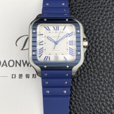 레플리카 [까르띠에] 남성용 산토스 드 까르띠에 워치 WSSA0047 라지 39.8mm 오토매틱 9015 무브먼트 실버 다이얼 car69399  