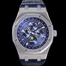 레플리카 [오데마피게] 남성용 로얄오크 퍼펙츄얼 캘린더 41mm 오토매틱 T5134 타입 가죽줄 블루다이얼 aud0487   