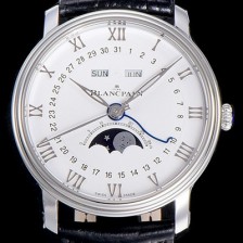 레플리카 [블랑팡]남성용  빌레레 퀀텀루나 문제이즈 40미리 오토매틱 화이트다이얼 BLA13889  
