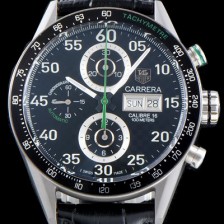 레플리카 [태그호이어] 남성용 NEW 까레라 CV2A1R.FC6235 칼리버16 데이-데이트 크로노그래프 블랙 카본 다이얼 오토매틱 무브먼트 TAG0104  