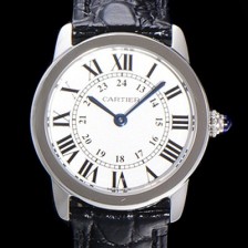 레플리카 [까르띠에] 여성용 롱드 더 솔로 WSRN0019  쿼츠 므브먼트 29미리 악어가죽줄 화이트다이얼 CAR11536  