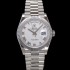 레플리카 [로렉스] 남성용 New 데이데이트 m128236-0017 무게173g 플래티넘 프레지던트 36mm 오토매틱 Cal.2836-2 타입 화이트 다이얼 rol5412  