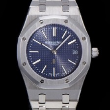 레플리카 [오데마피게] 로얄오크 점보 엑트라-씬 오토매틱 Cal.2121 타입 39mm 남성용 메탈줄 블랙다이얼 aud78615  